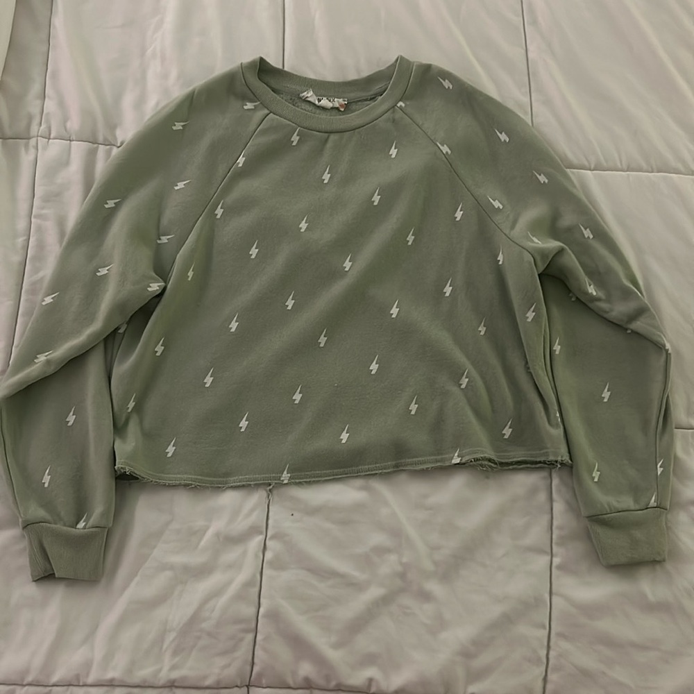 Pink Rose Green Lightning Sweatshirt